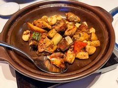 鲜沙姜煎焗鲍鱼走地鸡-名人坊·新派粤菜(河西奥体博览中心金鹰世界店)