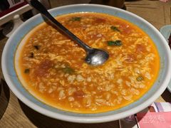 西红柿疙瘩汤-街角等你.大连海鲜烧烤.经典铁板海鲜串(西安路店)