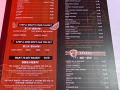 菜单-The Boiling Crab宝灵蟹手抓海鲜(中国首店)