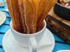 糖霜油条配奶油巧克力酱草莓酱-MAYITA小玛雅墨西哥餐厅(新天地店)