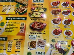 菜单-新加坡Zam Zam餐馆