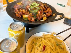 柠檬味可口可乐-李老六·鲜炒鸡·烤鱼(共康路店)