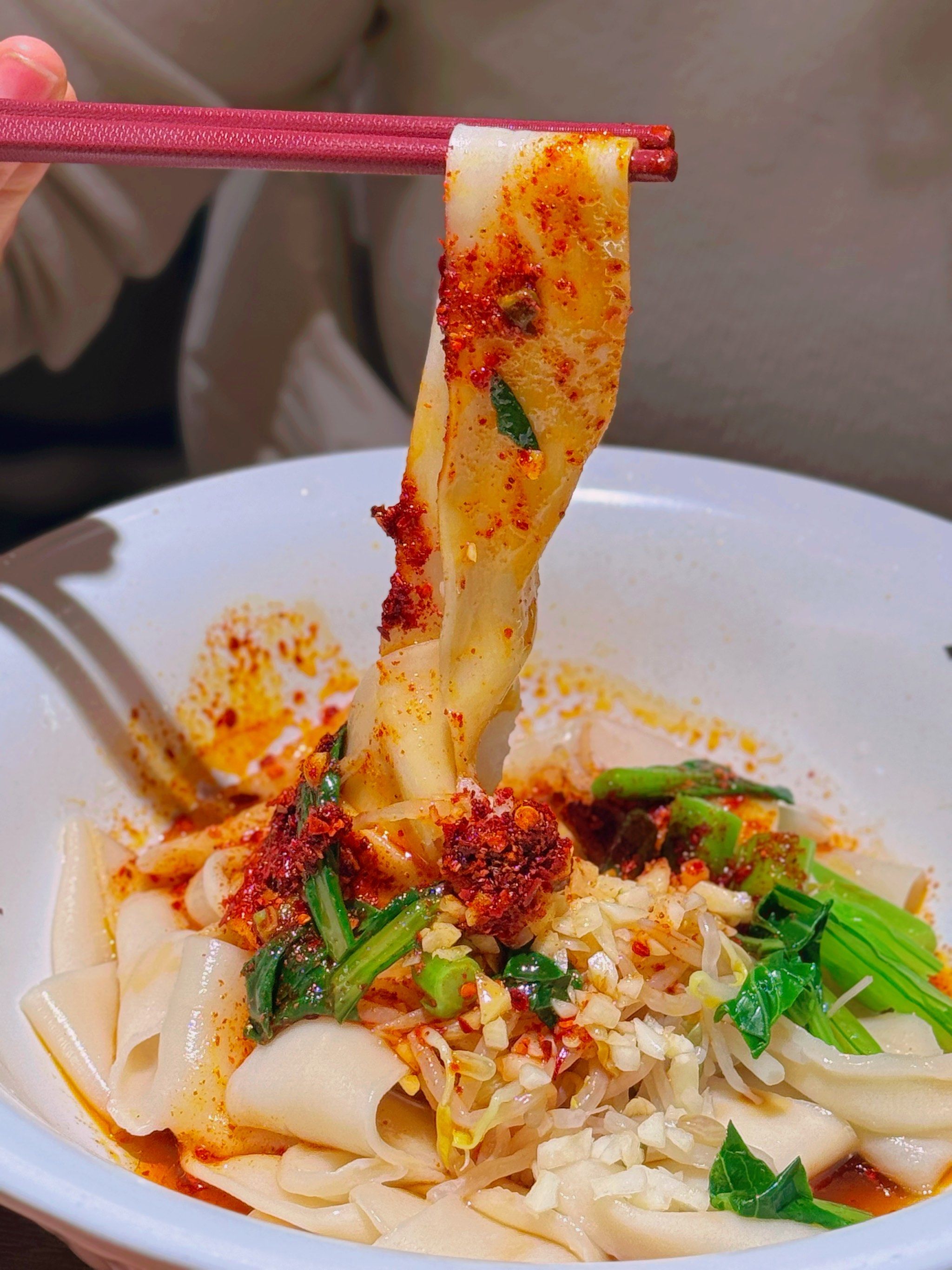 有嚼劲的陕西手工面,味道很精道👍🏻