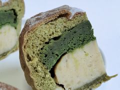 抹茶绿豆奶酥面包-谷艺烘焙
