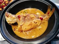 青椒烧鲈鱼-秦园酒楼(水岸星城店)