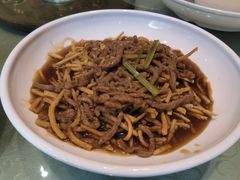 撒子牛肉丝-刘胖子家常菜·蹄花焖藕(中南店)