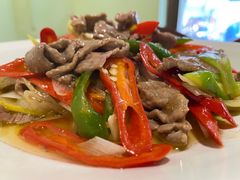 酸木瓜炒牛肉-紫滇源云南生态菜(丹凤街店)