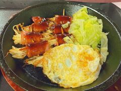 培根金针菇铁板烧-中央财经大学-食堂