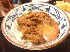 月见牛肉拌乌冬-丸龟制面(北心斋桥店)