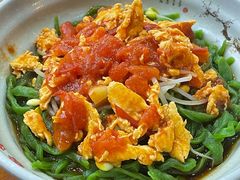 西红柿鸡蛋面-手擀菠菜面(西康路店)