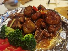 铁板茄子牛仔骨-利苑酒家(合景国际金融广场店)