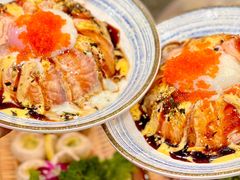三文鱼流心熔岩饭-梦山水日本烧肉(五四广场店)