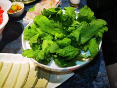 时蔬菌蔬拼盘-百草滩羊清水涮羊肉·清真·宁夏盐池滩羊(莲花桥店)