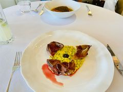 碳烤乳鸽，甜豆，旱金莲醋汁-Jean Georges