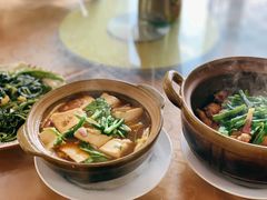 客家煎酿豆腐煲-幽优农庄·森波拉特色本地农家菜