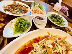 姜葱炒花蛤-阿杰臻选海鲜饭店(普陀山店)