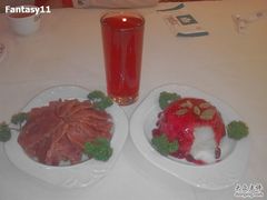 石榴汁,蓝莓土豆泥,驼肉-阿拉丁新疆风味餐厅·清真(罗廊巷店)