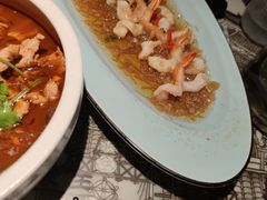 蒜蓉粉丝虾-绿茶餐厅(光谷世界城步行街店)