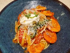 鲜茄茸大虾配马斯卡朋意大利面-BE BRIGHT KITCHEN(正佳广场店)