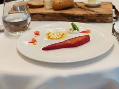 挪威烟熏三文鱼水晶黄瓜香槟奶油-福楼法餐厅FLO