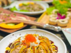 三文鱼流心熔岩饭-梦山水日本烧肉(五四广场店)