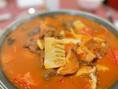 锅仔西红柿牛腩-北大地皖峰饭馆