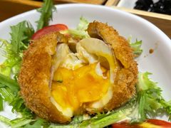 酥炸猪肉裹温泉蛋-胜博殿日式炸猪排(西红门店)