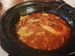海鲜锅巴汤-恩你小木屋米酒店(安盛店)