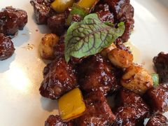 黑椒蒜片牛肉粒-海尔洲际酒店天下一品中餐厅