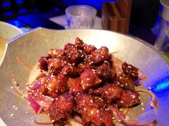 蒜香蜜汁排骨-绿茶餐厅(光谷世界城步行街店)