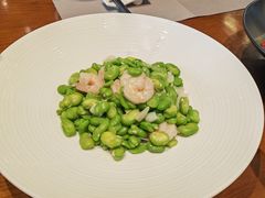 百合蚕豆炒虾仁-东方大厦·就在江南