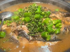 鲜青椒香香香菜烤鱼-探鱼·鲜青椒爽麻烤鱼(苏宁广场店)