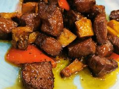 杏鲍茹牛肉粒-西新饭店(城中店)