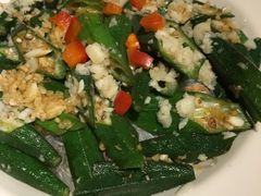 蒜蓉粉絲蒸秋葵-上楼私房菜(院士路店)