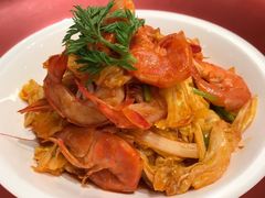 大虾炒白菜-山东宾馆·齐鲁苑餐厅