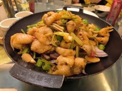 干锅脆鱼片-老高家饺子馆
