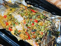 芭蕉叶包烧烤鱼-大富贵烧烤公司(双廊店)
