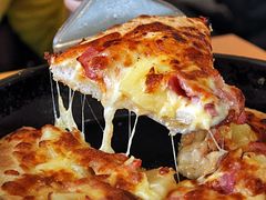 培根PIZZA特写-萨莉亚意式餐厅(上下九店)