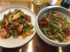 豆角丝炒肉拌转百刀-日上三甘(三里屯店)