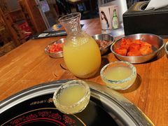 菠萝烧酒-包装马车·韩国料理·포장마차