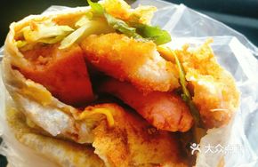 Spicy Bamboo Shoot Chicken Fillet Egg Pancake