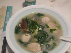 枸杞叶肉丸猪肝汤-潮米果蚝烙·潮汕小吃(海乐荟店)