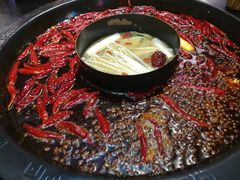 松茸菌锅中锅-渝大狮毛肚老火锅(普陀店)