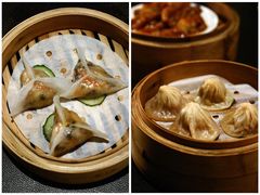 周末供应，口感一个字可以概括：鲜！右：相对于妈子菇菌饺，经典小笼包应该在减肥，所以我们也吃得很无感。-广州文华东方酒店·江-由辉师傅主理