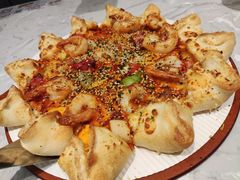 热辣Q弹大虾咸蛋黄花轮芝心-必胜客(万达百货店)