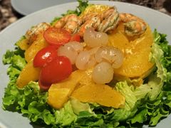 鲜橙老虎虾沙拉-Lets burger非常汉堡·环球风味(蓝色港湾店)