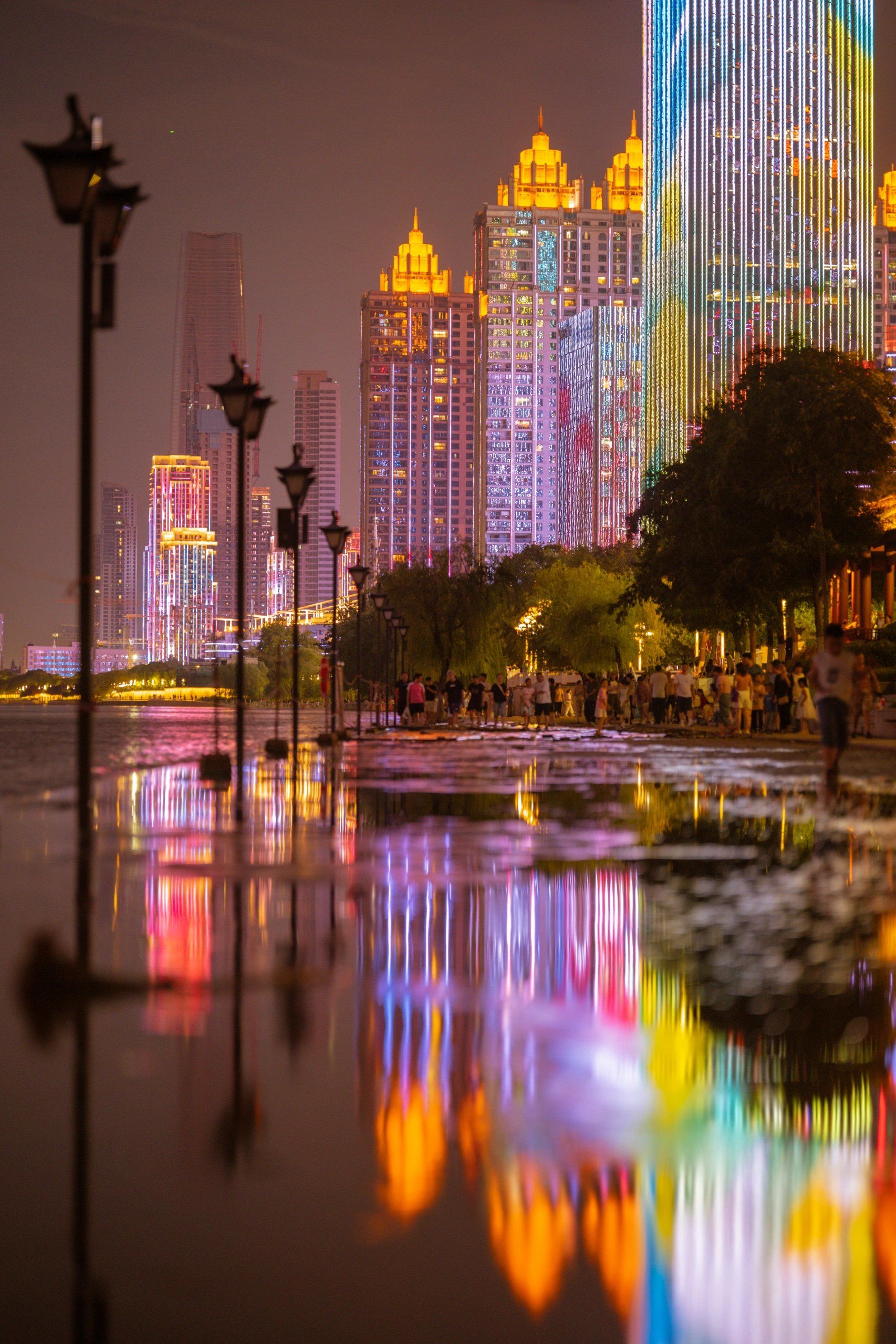 武汉.武昌江滩夜景