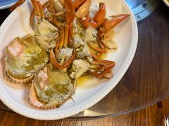 姜葱炒海蟹-竹林农庄