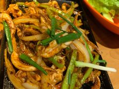 铁板鱿鱼须-老炉家木炭烤肉(长江国际店)