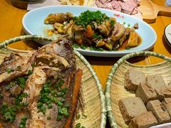 生煎海鲈鱼-丁记盐蘸牛肉·新杭菜(河东路店)